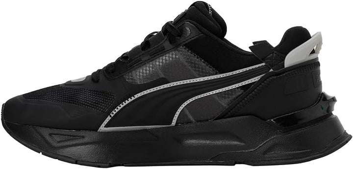 PUMA Unisex Mirage Sport Tech Reflective Leichtathletik-Schuh 39 EU Schwarz Silber, 39 EU Schwarz Si