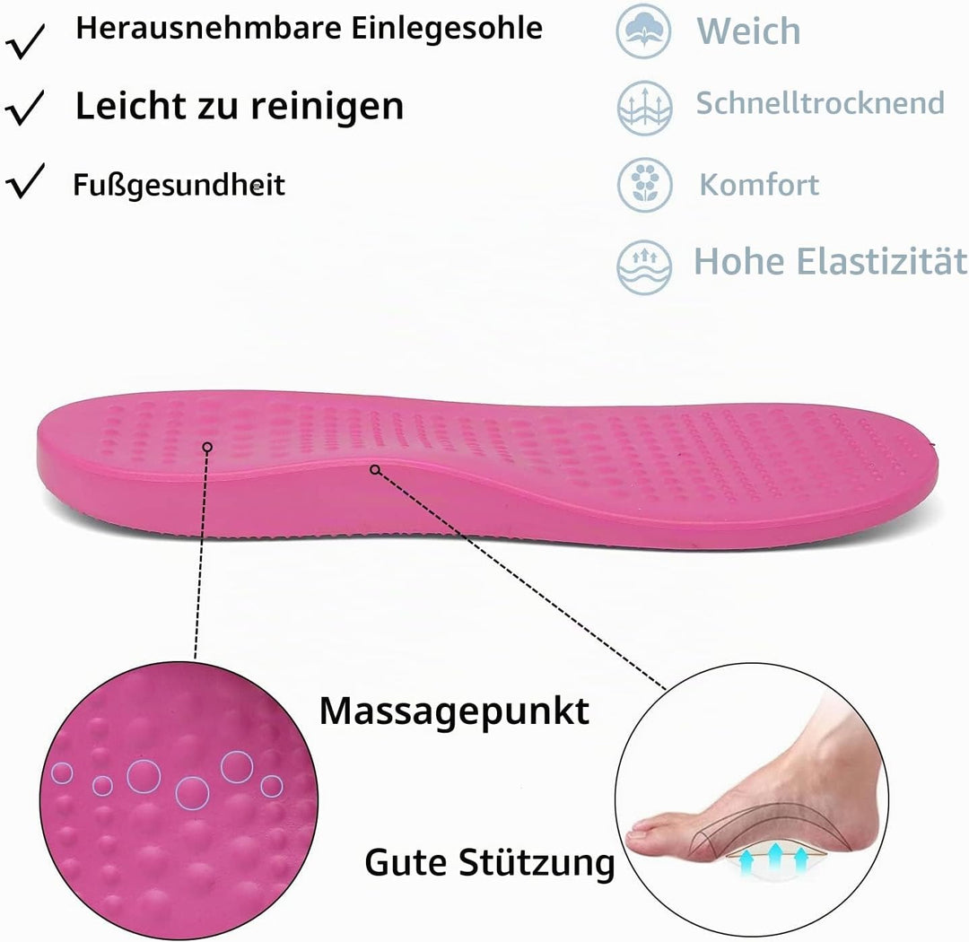 Unisex Clogs Pantoletten Sommer Hausschuhe Strand Sandalen Gartenschuhe mit Fussbett aus Weichem 36/