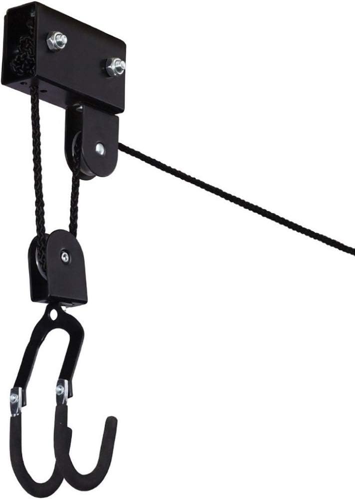 P4B | Fahrradlift mit Flaschenzug - ECO mit 57 Kg Hebelast zur Deckenmontage | Inkl. 2X Haltegurte m