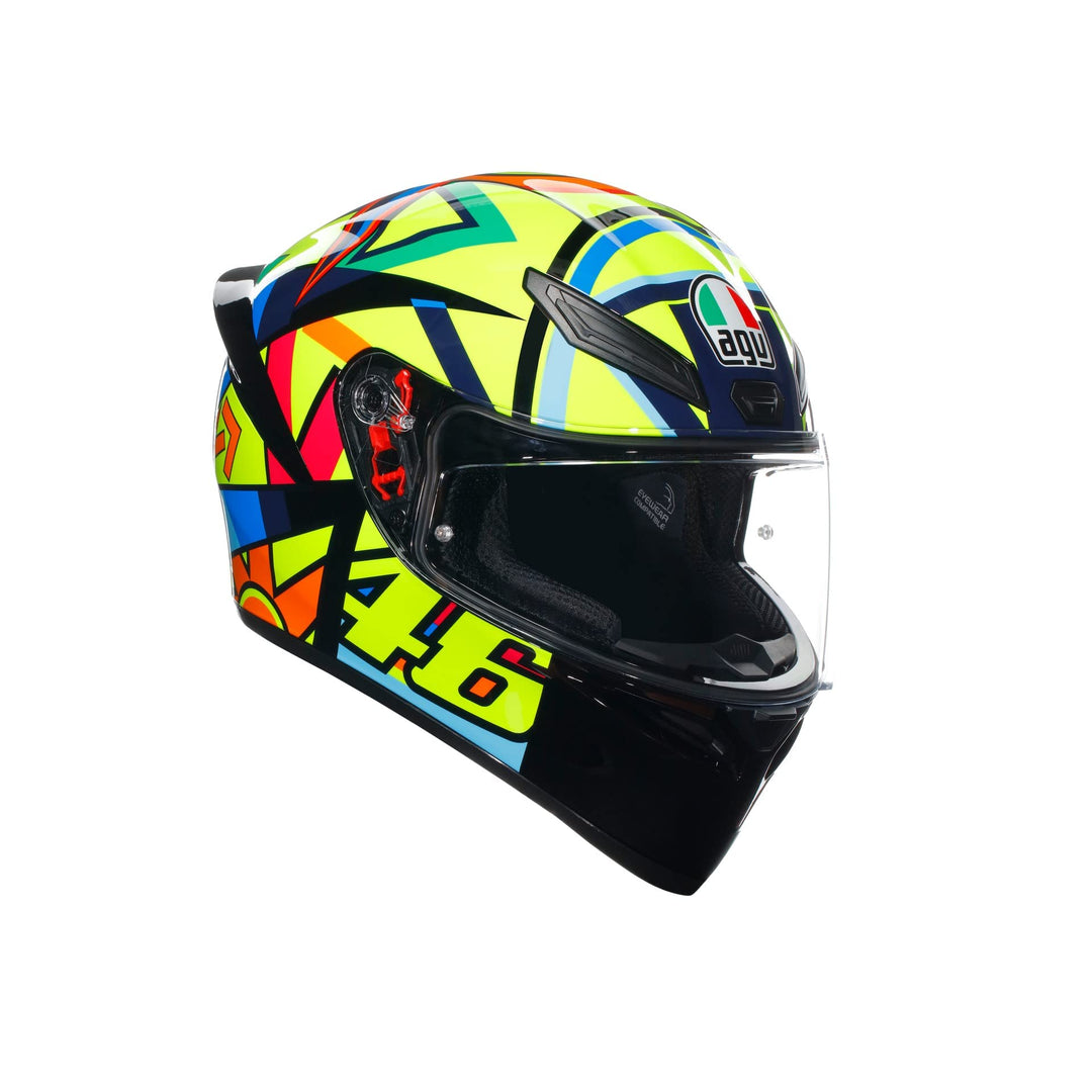 AGV K1 S Soleluna 2017 Integralhelm (gelb/blau/rot) S (55), S (55)
