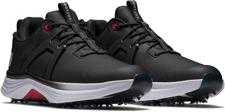 Footjoy Herren Hyperflex Golfschuhe 44 EU Schwarz Weiss Rot, 44 EU Schwarz Wei&#xDF; Rot