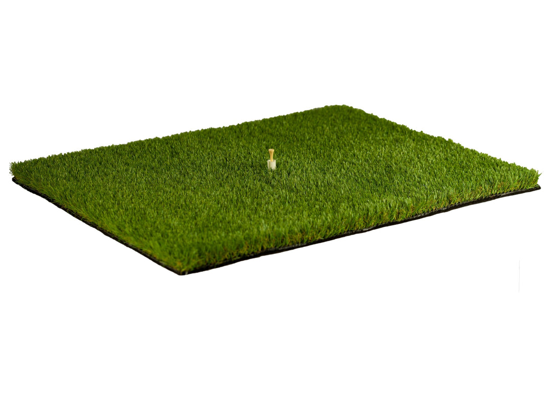Abschlagmatte Golf 85 x 65cm, Outdoor, Indoor, inkl. Teehalter + Tee verstellbar, chippen, Driven, z