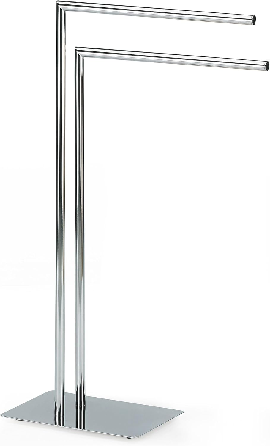 Kela 18781 Handtuchhalter, 2 Arme, Metall, Höhe 81 cm, Style, Silber, Style