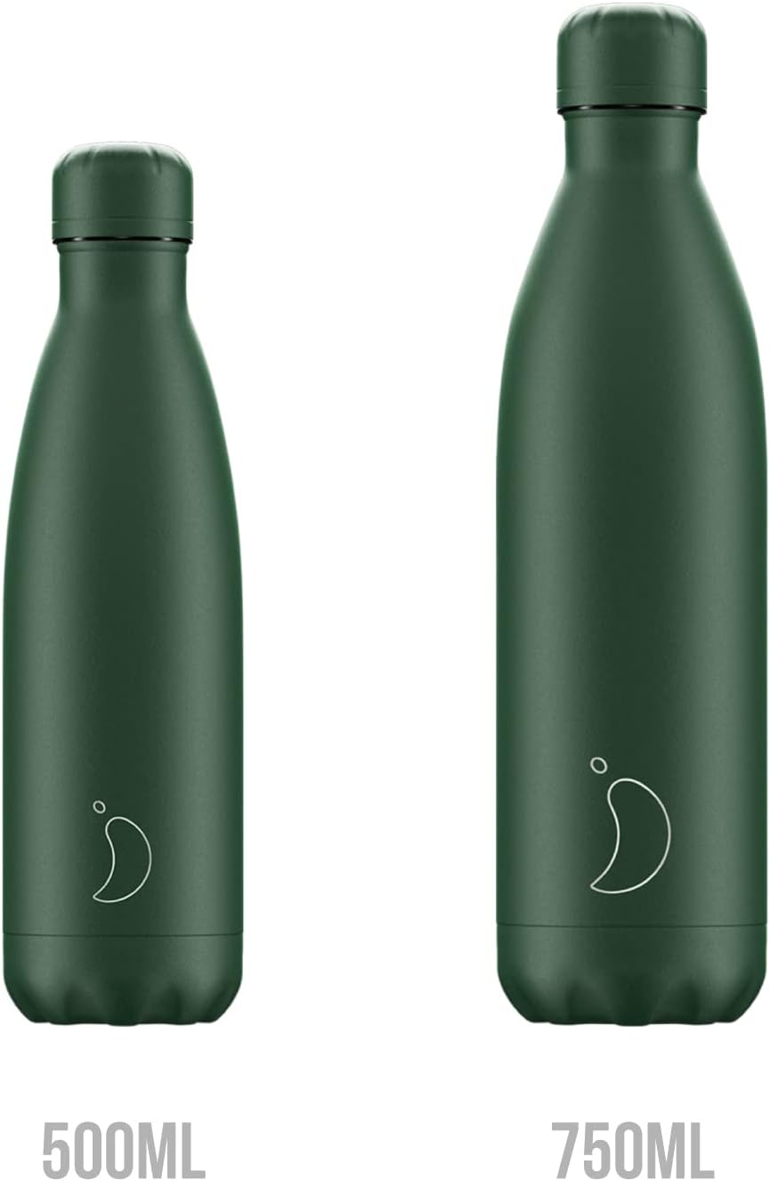 Chilly's Original Trinkflasche - Isolierflasche aus Edelstahl, wiederverwendbare Thermoflasche für h