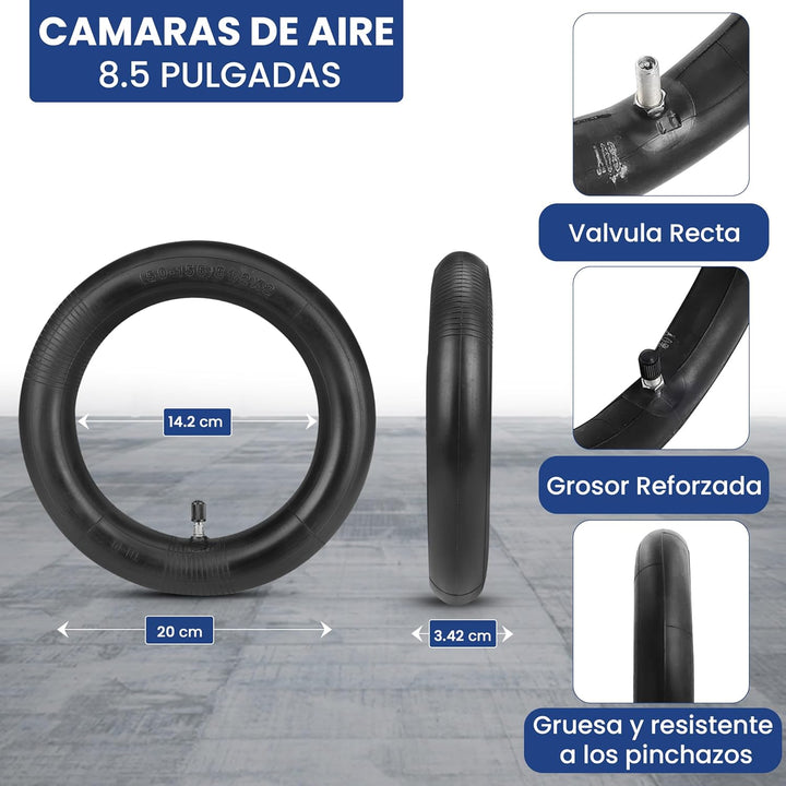 ANSENI e scooter reifen 8 1/2 x2 Reifen scooter ersatzräder für scooter 1 Reifen und 1 Schläuche, Ro