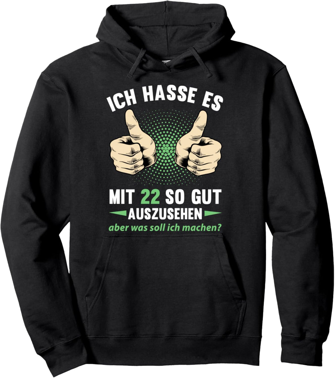 22. Geburtstag Mann Frau 22 Jahre 2002 Deko Lustig Geschenk Pullover Hoodie