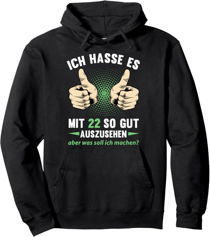 22. Geburtstag Mann Frau 22 Jahre 2002 Deko Lustig Geschenk Pullover Hoodie