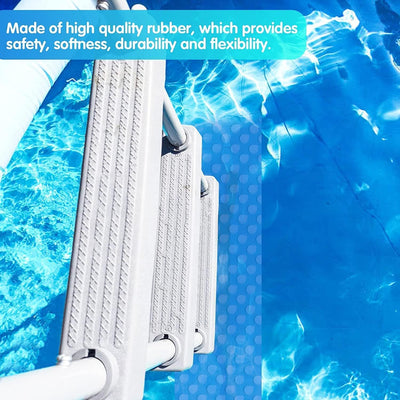 2 Stück 90x23CM Schwimmbadleitermatte,Pool schutzmatte,Anti Rutsch Leitermatte für Schwimmbäder,Schu