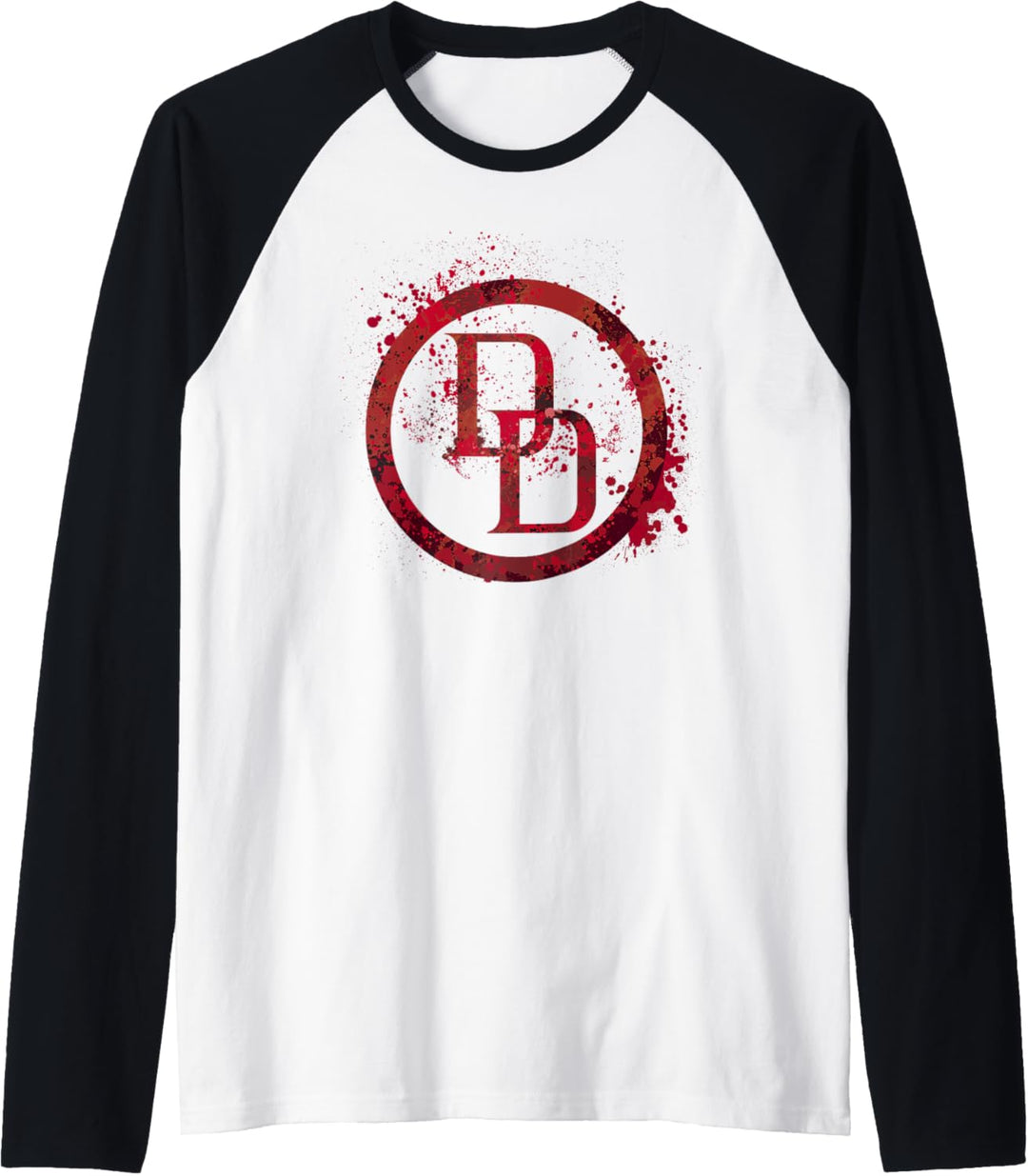 Marvel Daredevil Logo Splatter Raglan