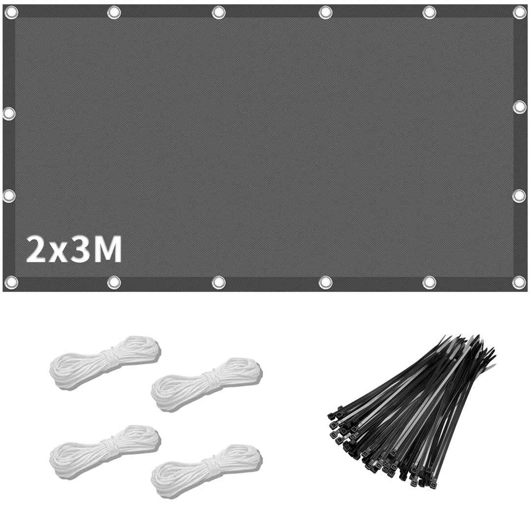 Sonnensegel Wasserdicht Rechteckig mit Ösen,Sonnensegel Rechteck 2x3m,Markisenstoff 95% UV Schutz,Sc