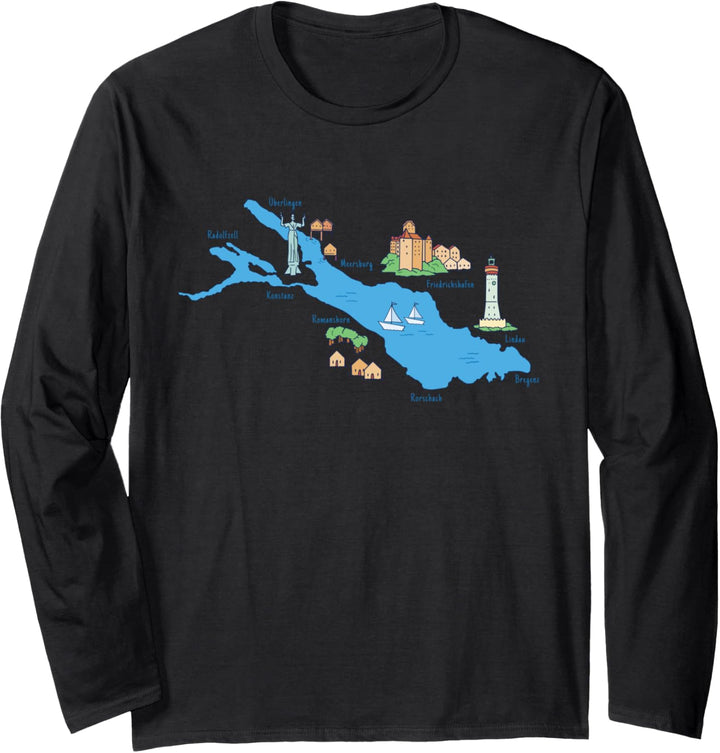 Constance Bodensee mit Kindern Lindau Bodensee Souvenir Langarmshirt