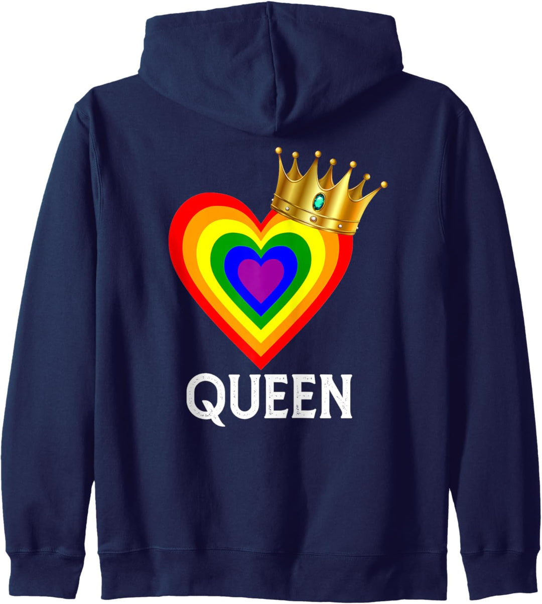 Drag Queen Gifts – Regenbogenkrone Gay Pride LGBT und LGBTQ Kapuzenjacke