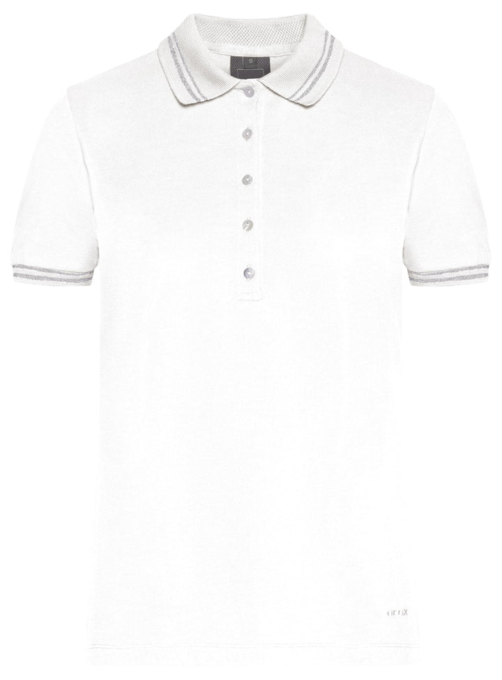 Geox Damen W Polo Shirt XS Optical White, XS Optical White