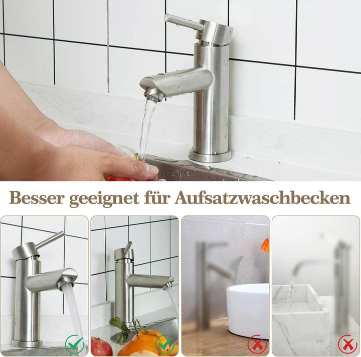 Laittiin Wasserhahn Badezimmer Waschtischarmatur Bad - Waschbeckenarmatur Mischbatterie Waschbecken