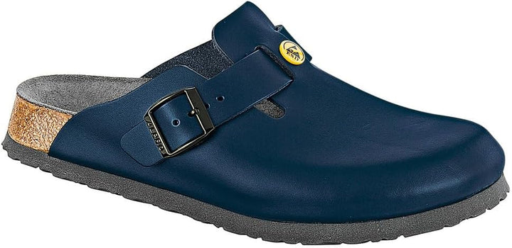 BIRKENSTOCK Herren Clogs Boston ESD 41 EU Schmal Blau, 41 EU Schmal Blau