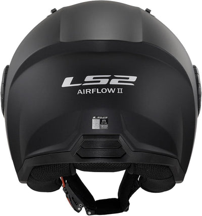 LS2 Motorrad-Helm Airflow, Matt Black Long, XS, 305625011XS