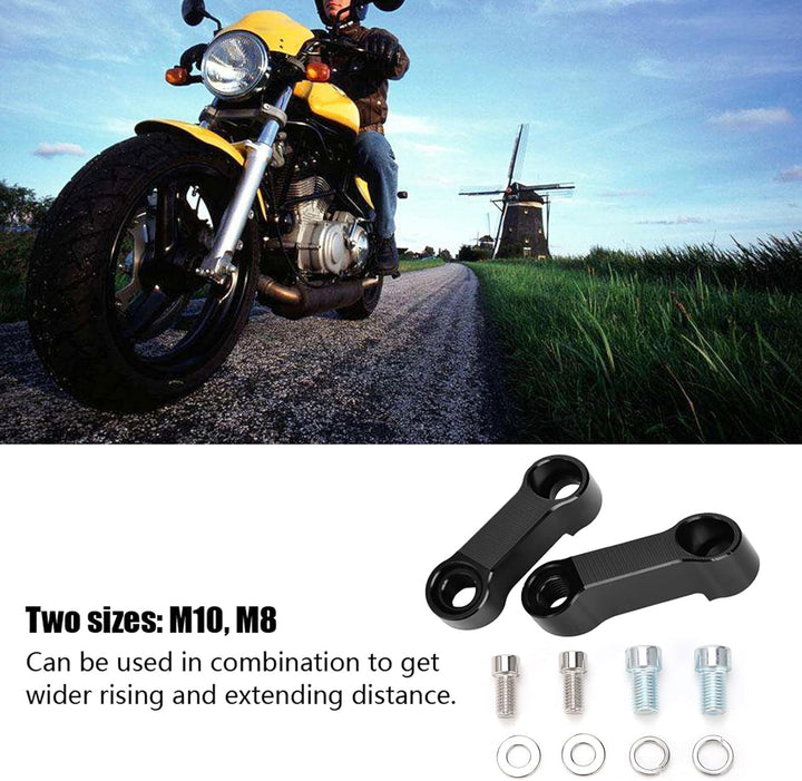10mm 8mm Motorrad R¨¹ckspiegel Extender Motor R¨¹ckspiegel Rise Adapter
