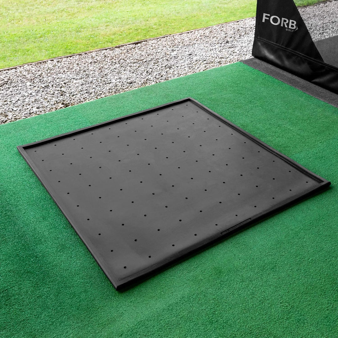 FORB Gummi-Golfmattenunterlage | Robuste, rutschfeste Unterlage für Driving Range Golfmatten – Stand