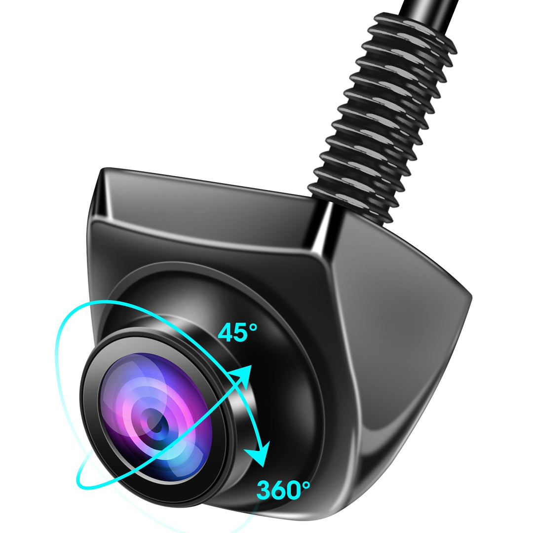 AHD 1080P Rückfahrkamera Auto Rückfahrkamera mit 360°+45° Einstellbares Objektiv Kabel Rückfahrkamer