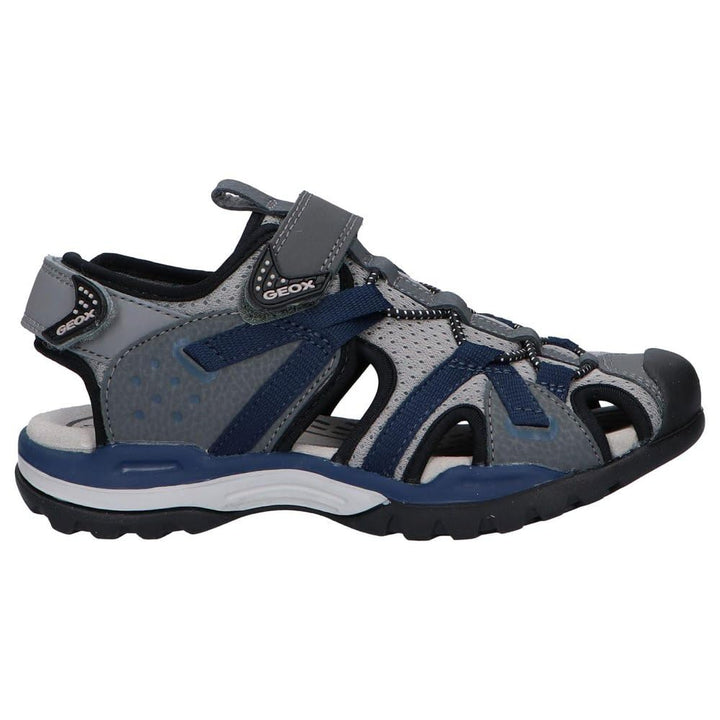 Geox Herren J Borealis Boy B Geschlossene Sandalen 30 EU Schwarz Dk Grey Navy C0739, 30 EU Schwarz D