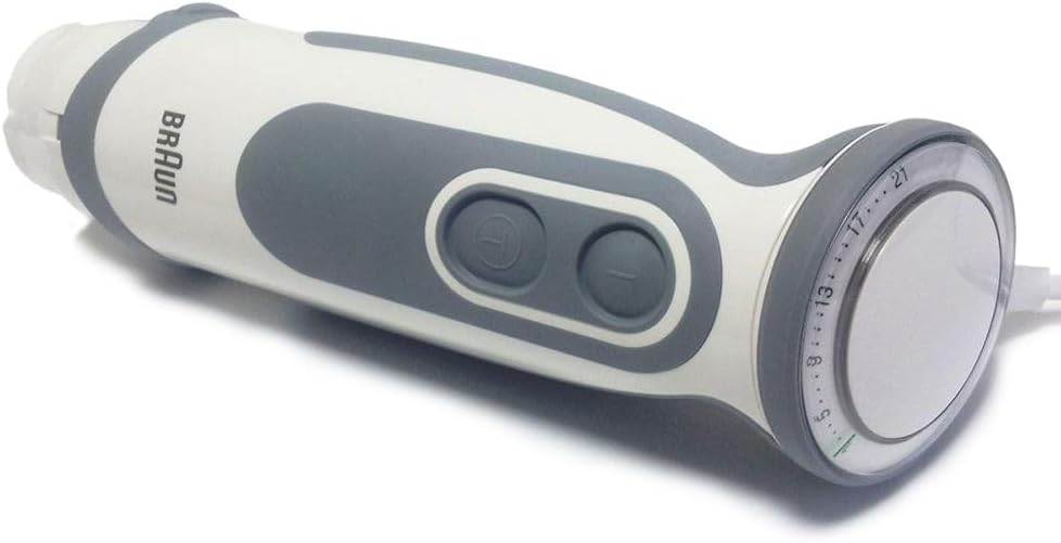Motorgruppe für Braun Multiquick und Minipimer MR 6500, Weiss / Grau
