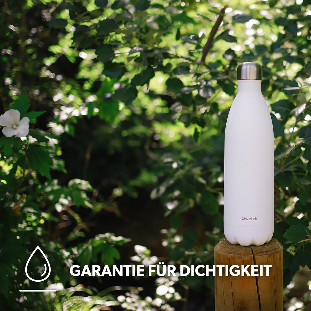 QWETCH - Isothermische Originals Flasche - Arty 1L - Nomadische Edelstahlflasche - 24h Kalt und 12h