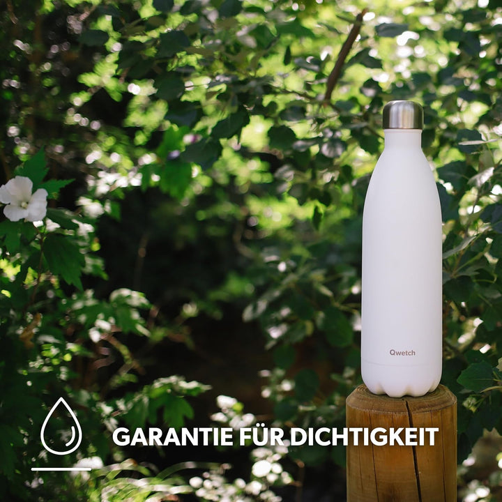 QWETCH - Isothermische Originals Flasche - Arty 1L - Nomadische Edelstahlflasche - 24h Kalt und 12h