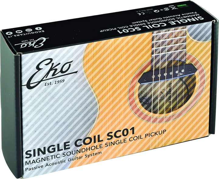 Eko - SC01 MAGNETIC SOUNDHOLE SINGLE COIL, Pick-up für Akustikgitarre