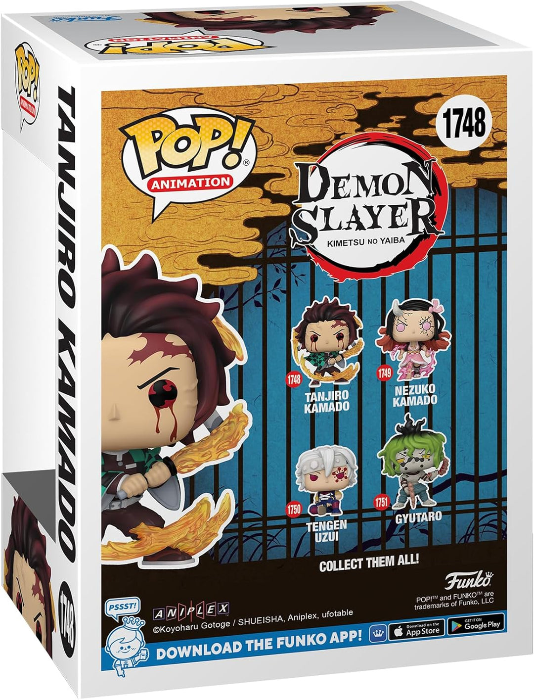 Funko Pop! Animation: DS - Tanjiro Kamado - (Sun Breathing) - Demon Slayer - Vinyl-Sammelfigur - Ges