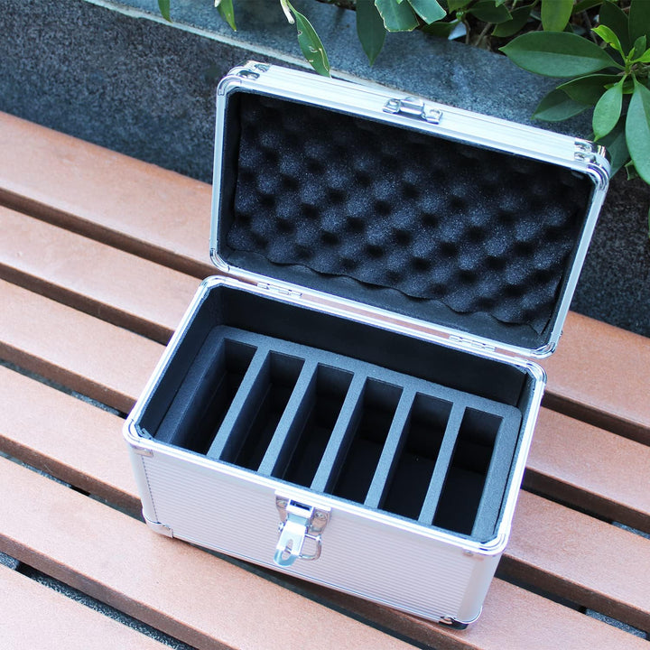 GLOTRENDS Festplattenschutzbox, Interner 3,5" Festplattenkoffer mit 6 Festplattenschächten (6PCS), p