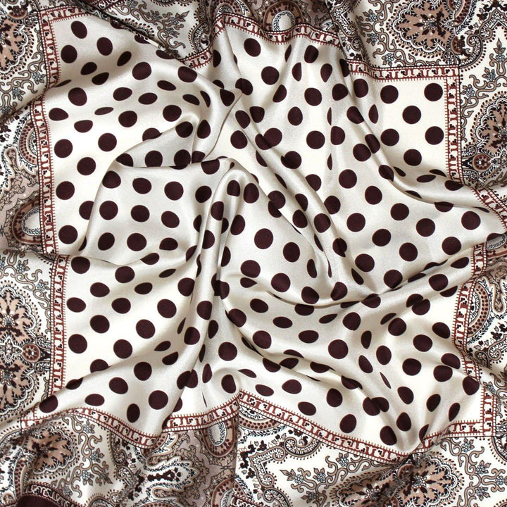 Lorenzo Cana Marken Seidentuch Damentuch aus 100% Seide Barock mit Paisleymuster Tuch Schal Markentu