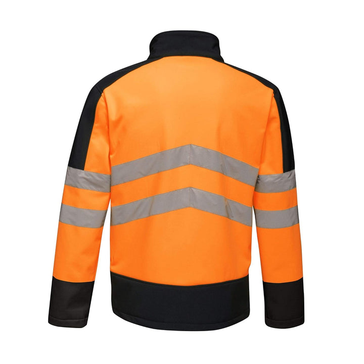 Regatta TRA625 5LV95 Professionelle Warnschutz-Softshelljacke, wasserdicht und atmungsaktiv, Orange/
