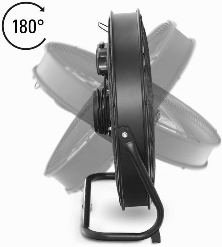 TROTEC Bodenventilator TVM 20 D – 120 Watt, Neigungswinkel 360°, 3 Stufen, Ø 50 cm, kippfester Stand