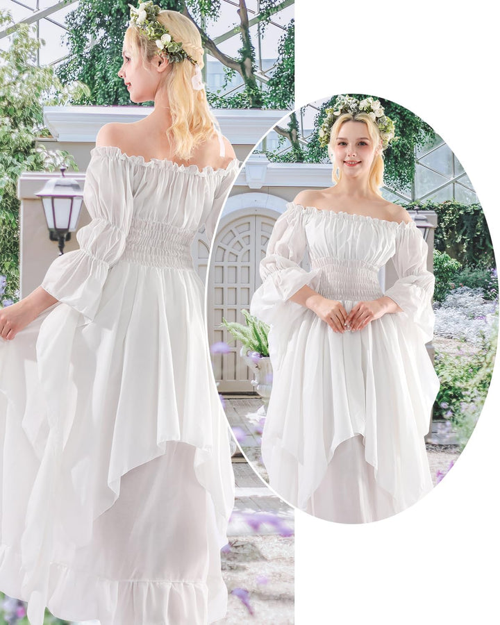 CR ROLECOS Viktorianisches Kleid Damen Piraten kostüm Mittelalter Kleidung Victorian Dress Karneval