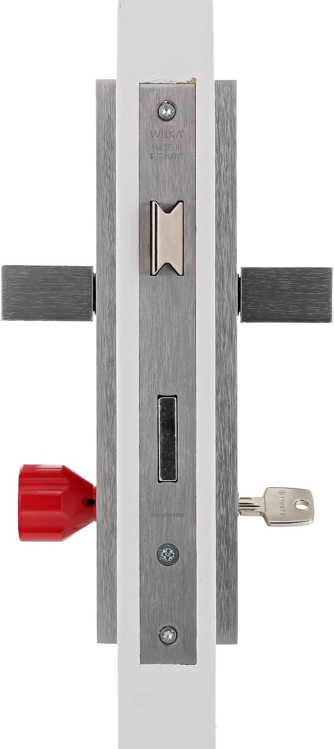 ToniTec Knaufzylinder TEC440 by ABUS Schliesszylinder mit EasyTurn grosser Knauf rot Zylinderschloss