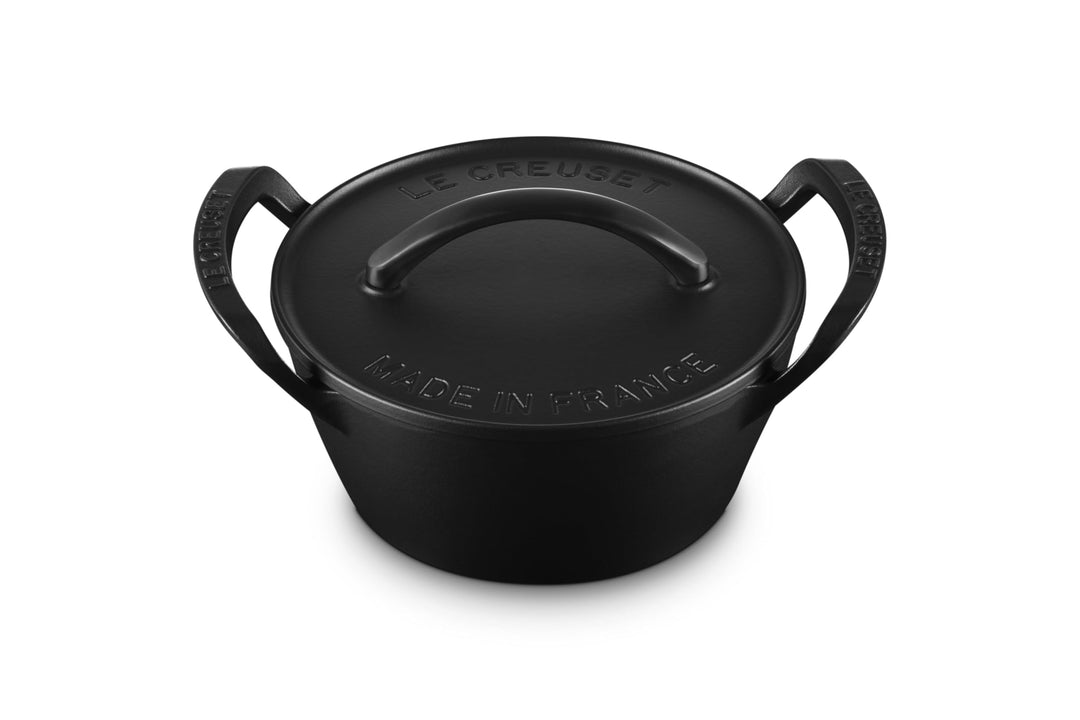 Le Creuset Gusseisen-BBQ-Auflaufform für den Aussenbereich, rund Dutch Oven, Dutch Oven