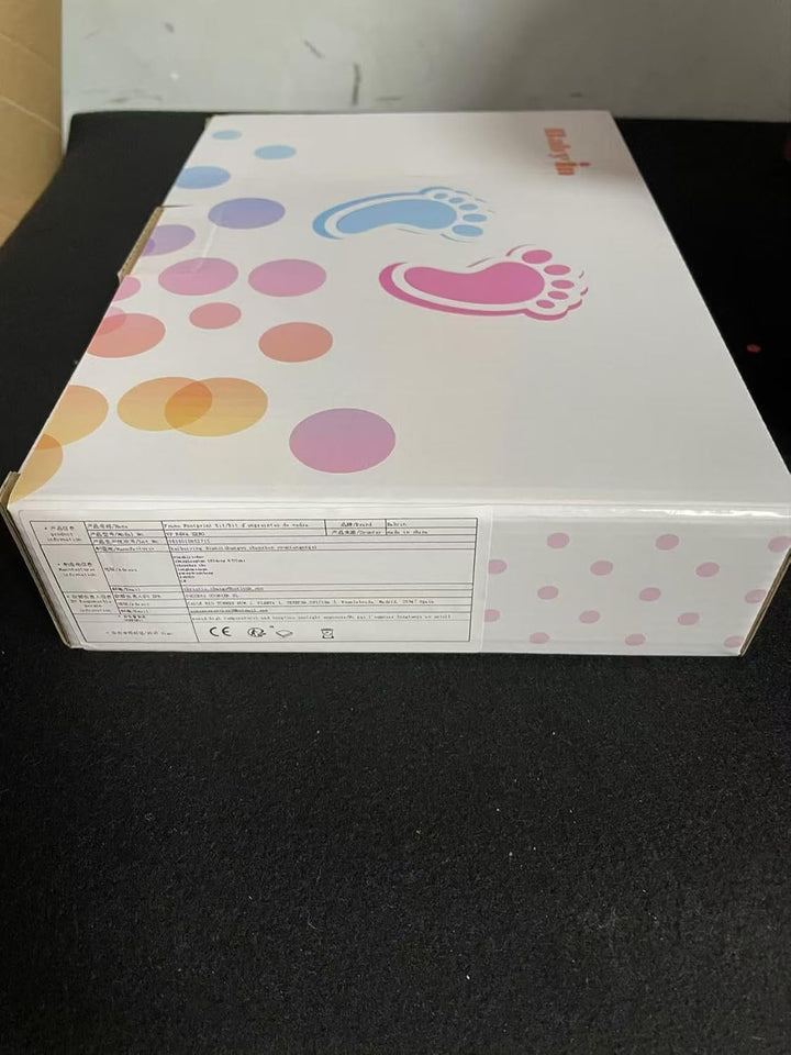 BabyIn Deluxe Casting Keepsake Kit für Baby Handprint oder Footprint mit Qualität Holzrahmen(white)