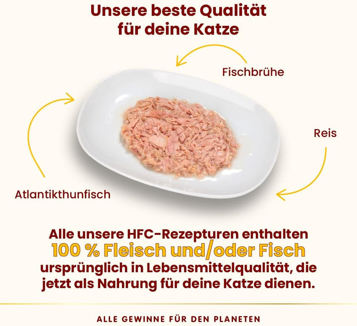 Almo Nature HFC Natural Katzenfutter nass- Atlantikthunfisch 12er Pack (12 x 280g)