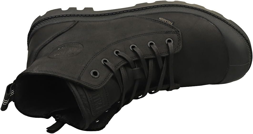 Palladium Unisex Pampa Zip Leather Sneaker Boots 44.5 EU Schwarz, 44.5 EU Schwarz