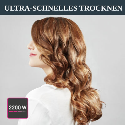 Rowenta CV5713 Motion Dry Haartrockner | 2200 Watt | schnelles Trocknen | 6 Einstellungen | Stylingd