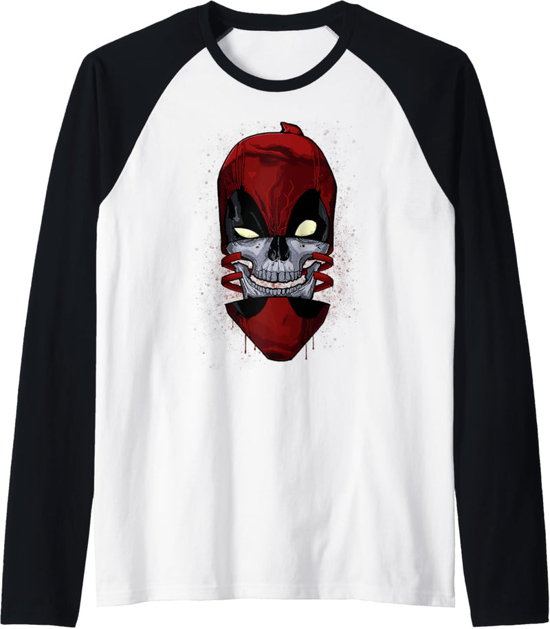 Marvel Deadpool Skull Splatter Raglan