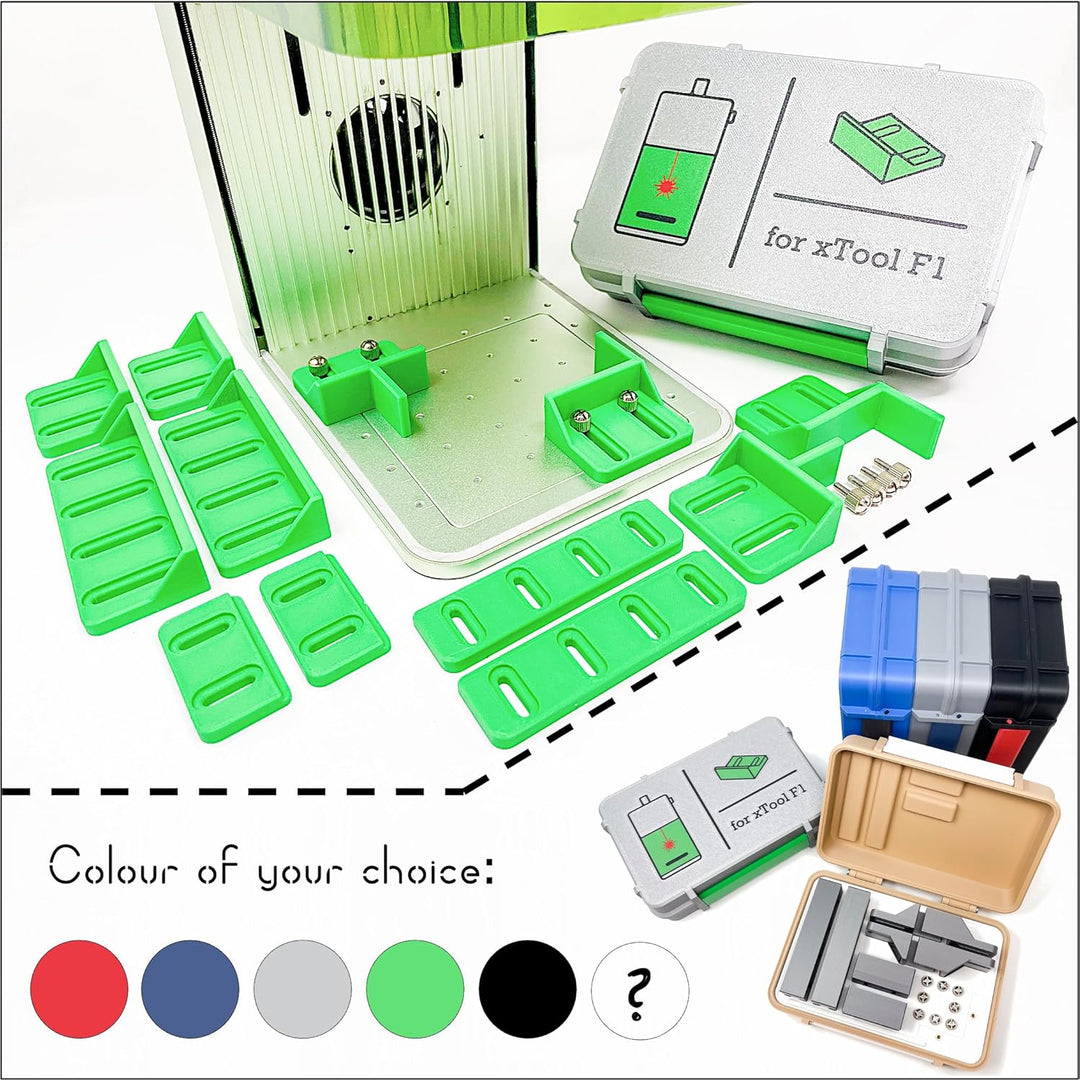 Generisch Positionierhilfe Zubehör für xTool F1, F2 &amp; F1 Lite; F1 Ultra &amp; F2 Ultra | Jig Kit | Organ