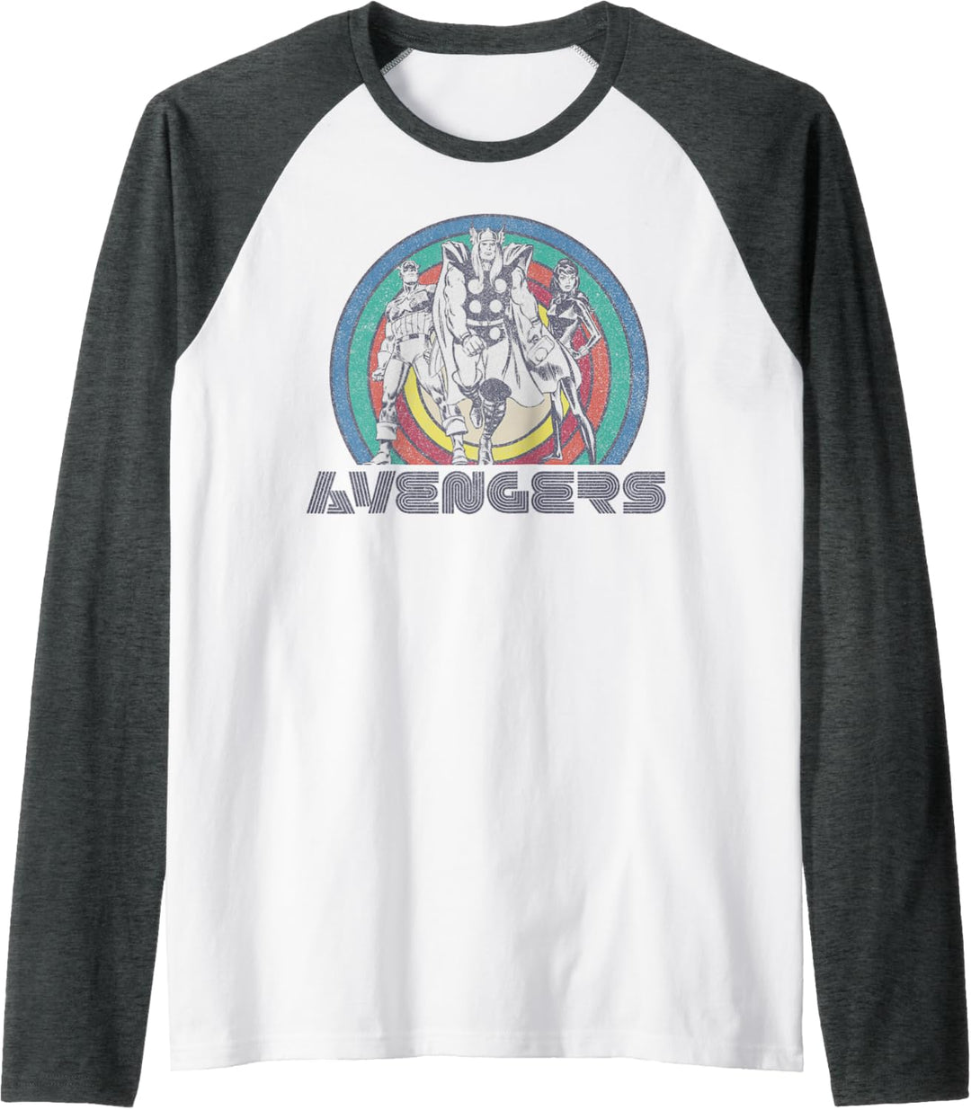 Marvel Avengers Classic Thor Black Widow Captain America Raglan