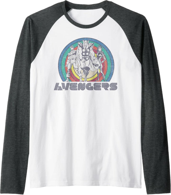 Marvel Avengers Classic Thor Black Widow Captain America Raglan