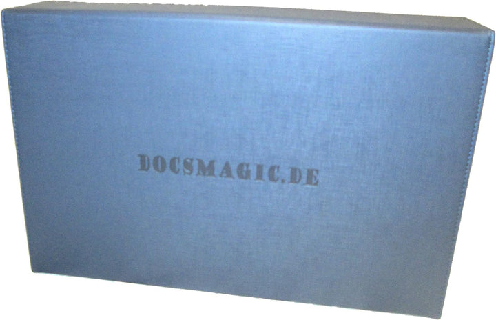 docsmagic.de Premium 3-Row Trading Card Storage Box Blue + Trays & Divider - MTG PKM YGO - Aufbewahr