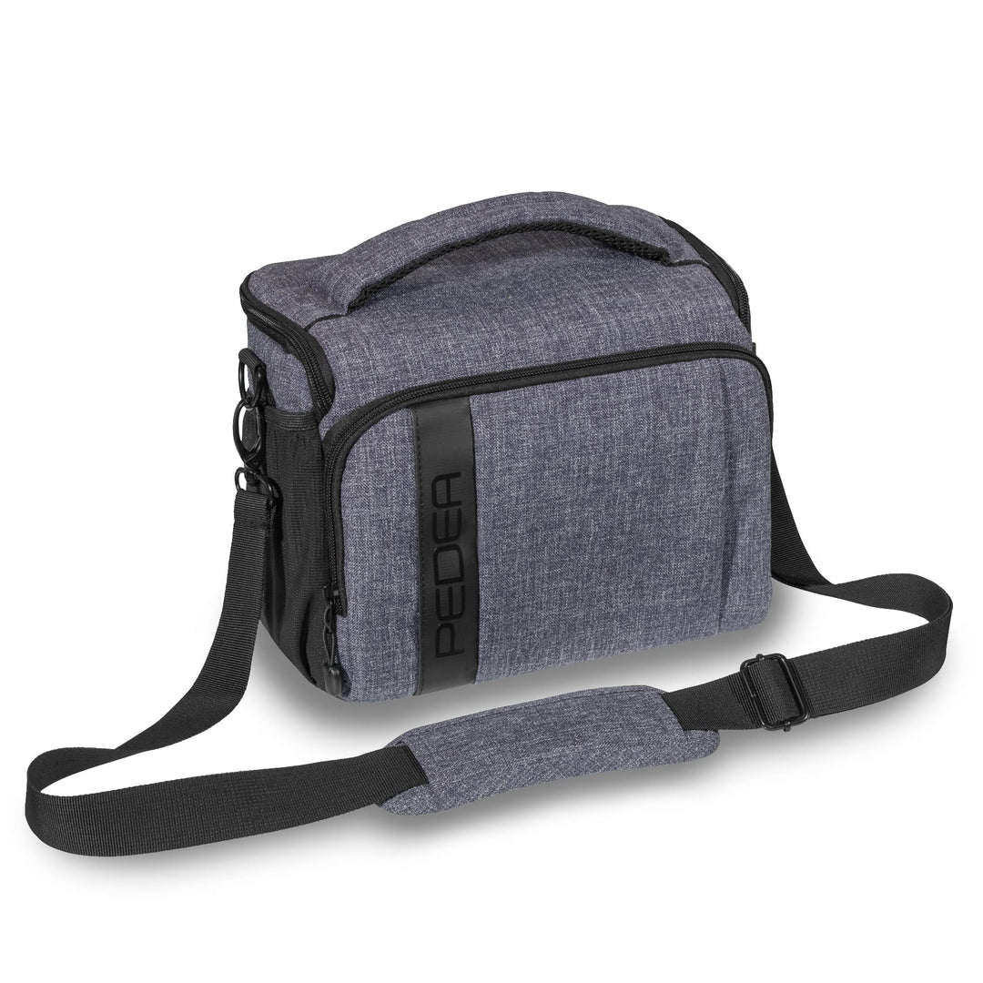 Pedea Kameratasche *Fashion* Grau 26 x 19 x 16cm (BxHxT) - Fototasche für Spiegelreflexkameras – Kam