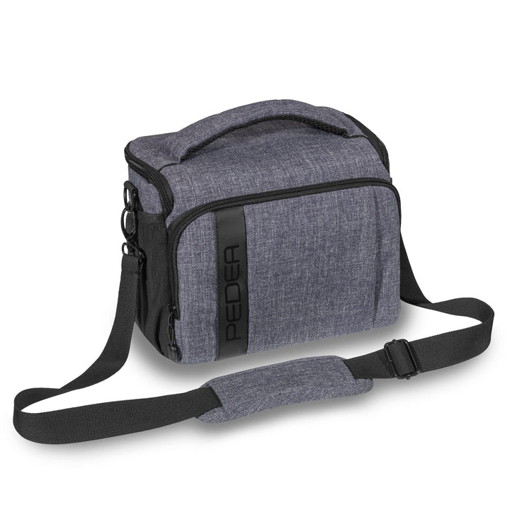 Pedea Kameratasche *Fashion* Grau 26 x 19 x 16cm (BxHxT) - Fototasche für Spiegelreflexkameras – Kam