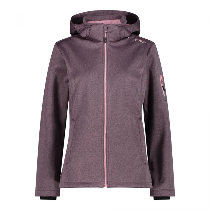 CMP Jacket Zip Hood Damen Softshell-/Windstopper Jacke blau blau 40 Violett, 40 Violett