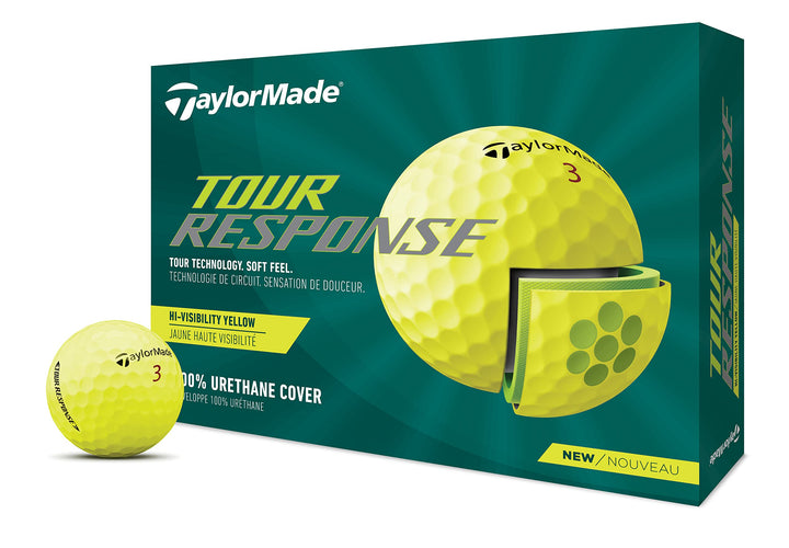 TaylorMade 2022 Tour Response gelb Streifen Dutzend, gelb Streifen Dutzend