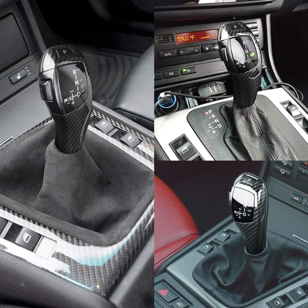 Dioche Schaltknauf, F30 Style Automatic Led Schaltknauf Nachrüstsatz für BMW E90 E92 E84 E89 Carbon